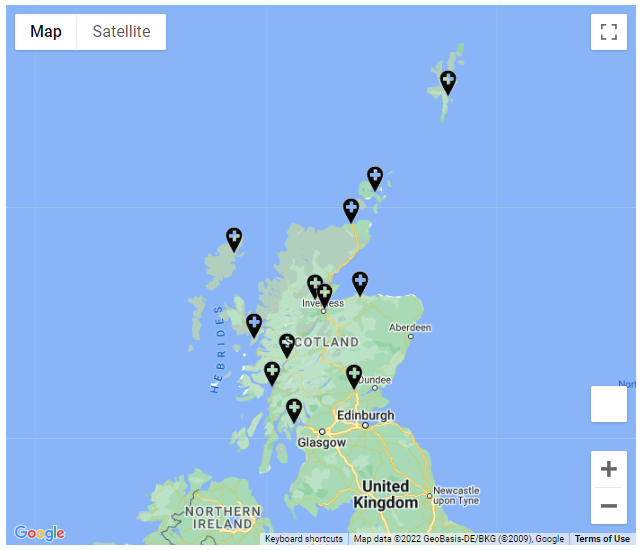 UHI campus map